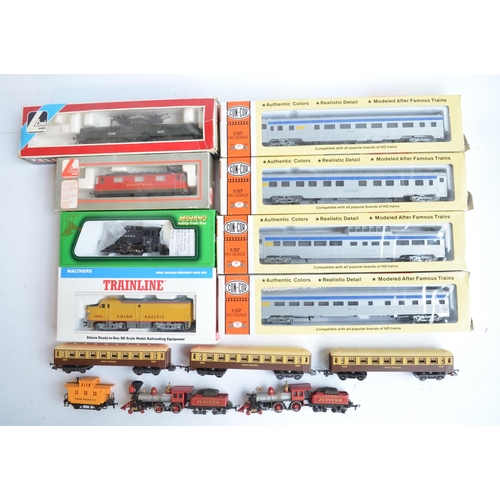 297 - Collection of mostly boxed HO gauge (1/87 scale) electric train models and coaches to include 2x Bac... 