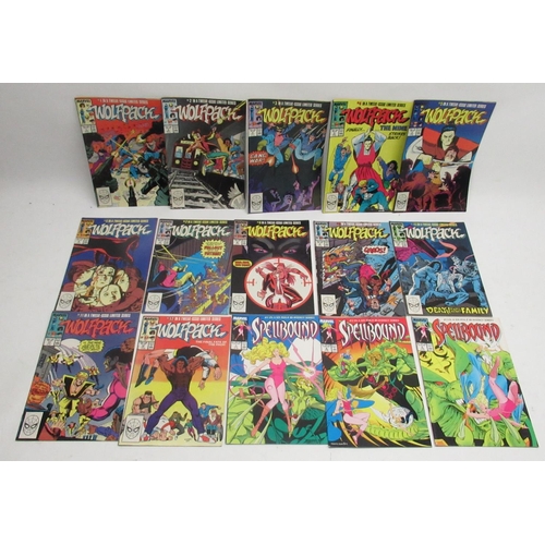 425 - Marvel - assorted collection of comics inc. Wolfpack 12 issue limited series, Spellbound six issue b... 