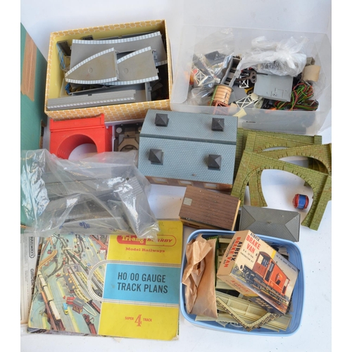 312 - Extensive collection of OO/HO gauge model railway scenic accessories to include unbuilt card buildin... 