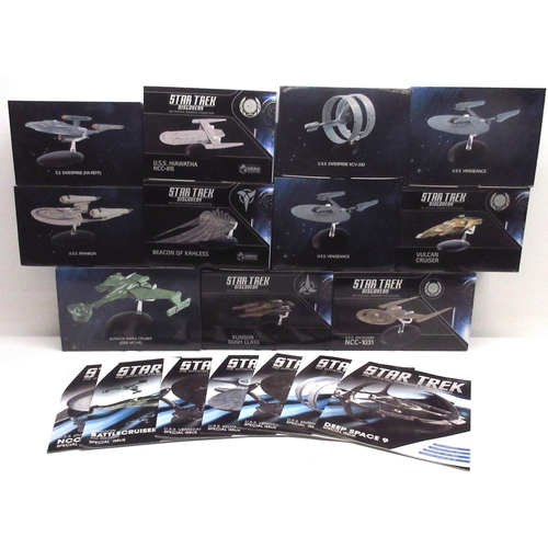 358 - Twenty One boxed Star Trek 'The Official Starship Collection' models by Eaglemoss including magazine... 