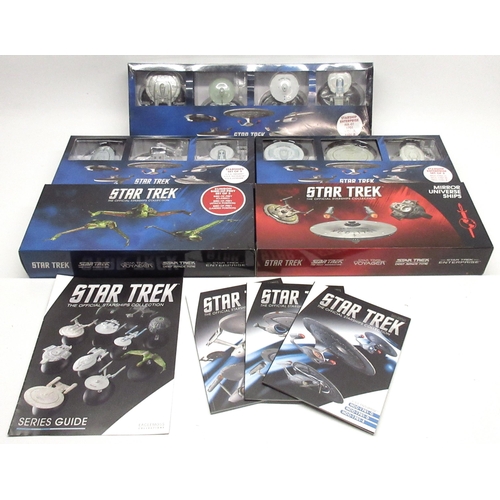 362 - Five Star Trek multipack boxed model collections by Eaglemoss to include Mirror Universe 3 ship set,... 