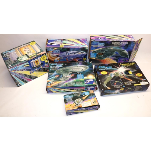 342 - c1990s Star Trek: The Next Generation, playsets and other collectables by Playmates/Bandai, comprisi... 