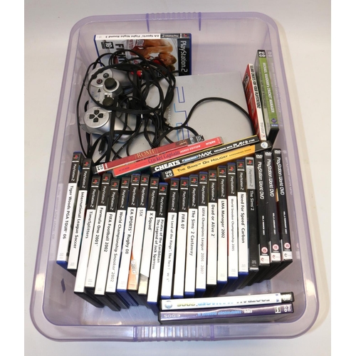 378 - Sony PlayStation PS2 console and a collection of PlayStation 2 and CD-Rom games (qty.)