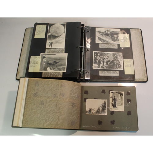 627 - Two Albums containing a large quantity photographs, some copies, of German Officers and other milita... 