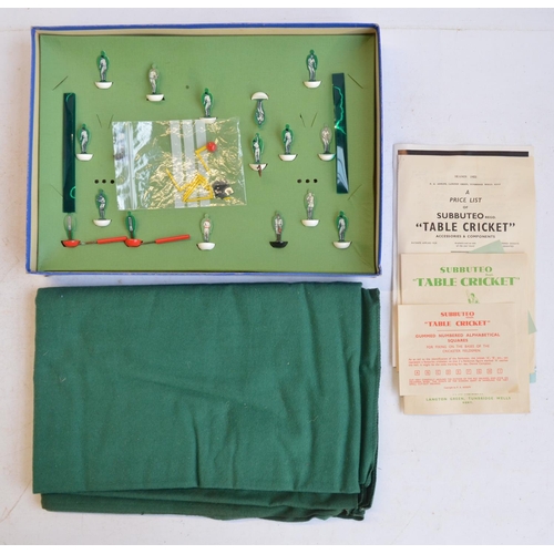 334 - Boxed vintage Subbuteo International table football set with floodlighting (light player figures, so... 