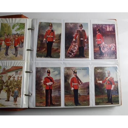 625 - Extensive collection of military postcards with various subjects, soldiers portraits, life in the tr... 