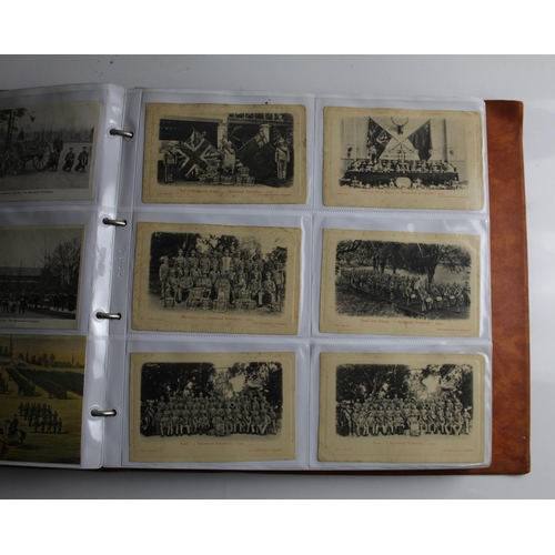 625 - Extensive collection of military postcards with various subjects, soldiers portraits, life in the tr... 