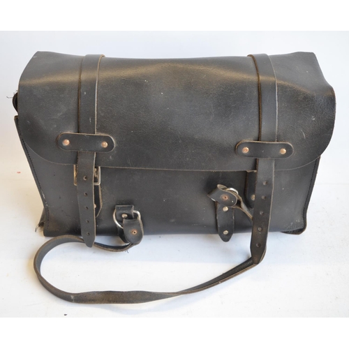 465 - Collection of railway related items to include a black leather drivers case, 3 ties (including Inter... 