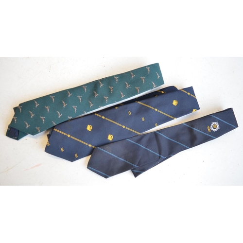 465 - Collection of railway related items to include a black leather drivers case, 3 ties (including Inter... 