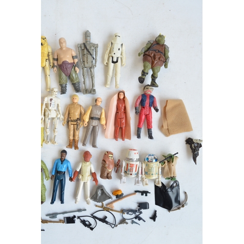 338 - Collection of unboxed Star Wars action figures from Kenner and a Darth Vader costume and mask set (m... 