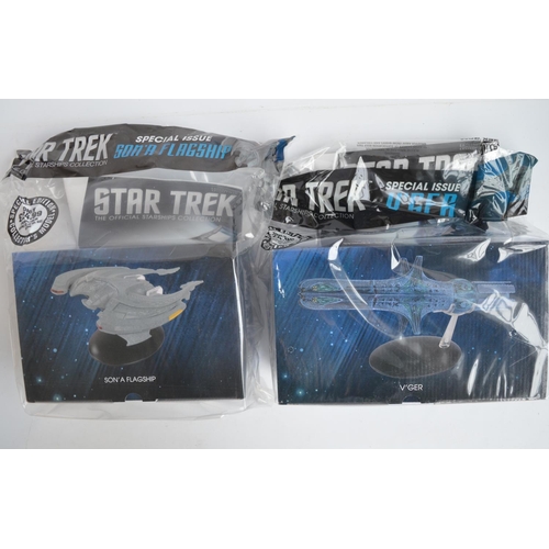 353 - Collection of larger Star Trek 'The Official Starships Collection' (Eaglemoss) special edition magaz... 