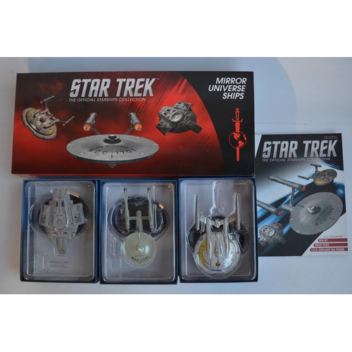 362 - Five Star Trek multipack boxed model collections by Eaglemoss to include Mirror Universe 3 ship set,... 