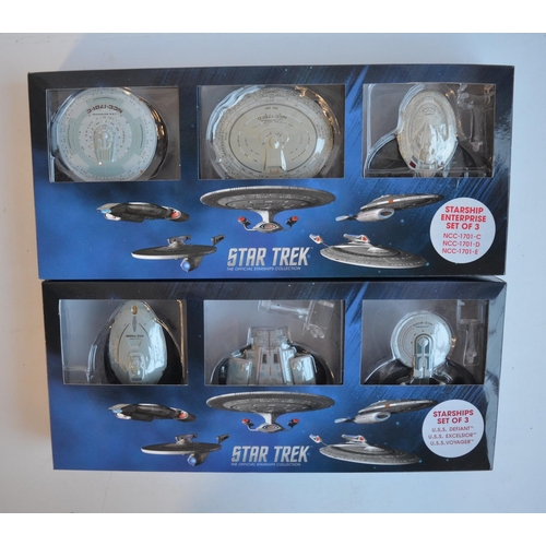 362 - Five Star Trek multipack boxed model collections by Eaglemoss to include Mirror Universe 3 ship set,... 