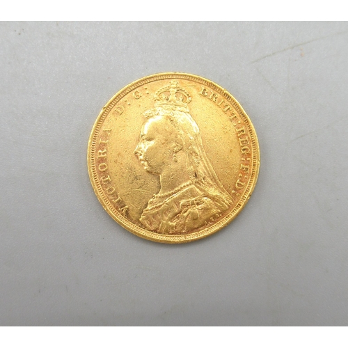10 - Victoria sovereign, 1890, Sydney mint, 8.0g