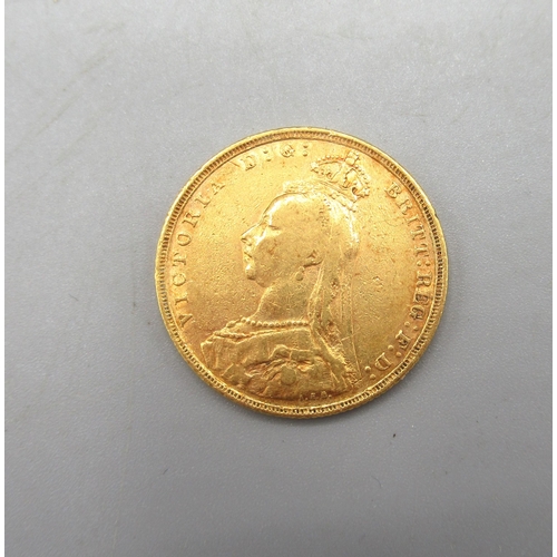 15 - Victoria sovereign, 1892, London mint, 8.0g