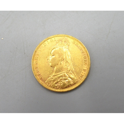 5 - Victoria sovereign, 1888, Melbourne mint, 8.1g
