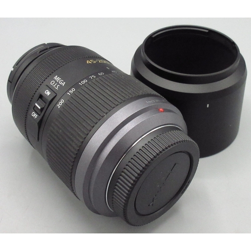 118 - Panasonic Lumix G Vario zoom camera lens H-FS045200 45-200mm, 1:4-5.6