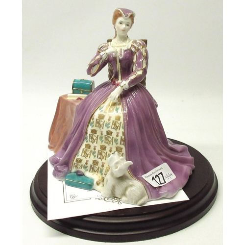 127 - Royal Worcester 'Queens of Britain' collection figurine - Mary Queen of Scots CW374, limited edition... 