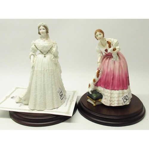 130 - Two porcelain figures of Queen Victoria: Royal Doulton - HN3125, from the 'Queens of The Realm' seri... 