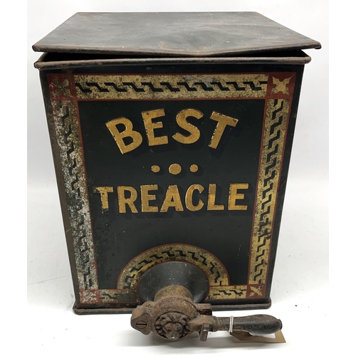 235 - Early C20th tole 'Best Treacle' shop's dispenser, H34cm