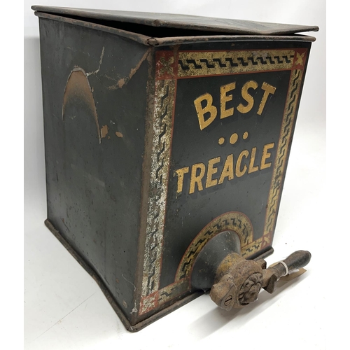 235 - Early C20th tole 'Best Treacle' shop's dispenser, H34cm