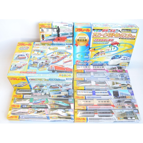 1301 - Collection of boxed Japanese Imported Takara Tomy/PlaRail battery operated plastic model train sets ... 