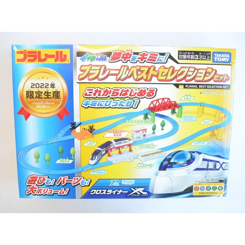 1301 - Collection of boxed Japanese Imported Takara Tomy/PlaRail battery operated plastic model train sets ... 