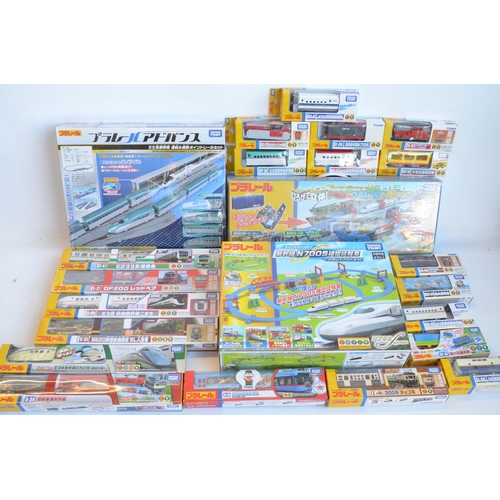 1302 - Collection of boxed Japanese Imported Takara Tomy/PlaRail battery operated plastic model train sets ... 