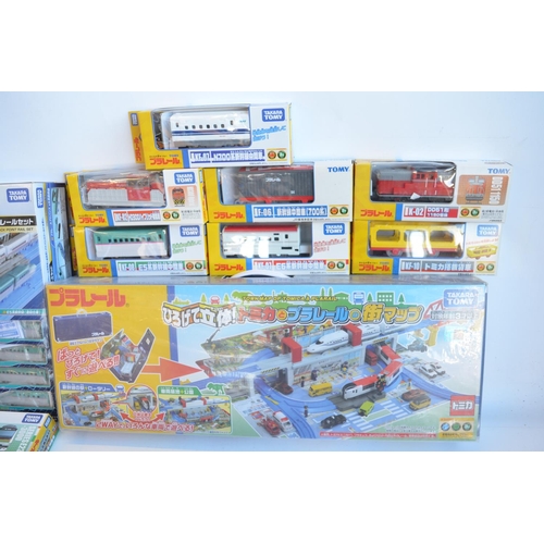 1302 - Collection of boxed Japanese Imported Takara Tomy/PlaRail battery operated plastic model train sets ... 