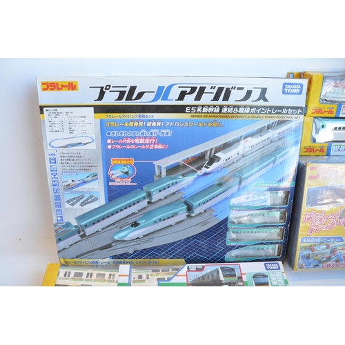 1302 - Collection of boxed Japanese Imported Takara Tomy/PlaRail battery operated plastic model train sets ... 