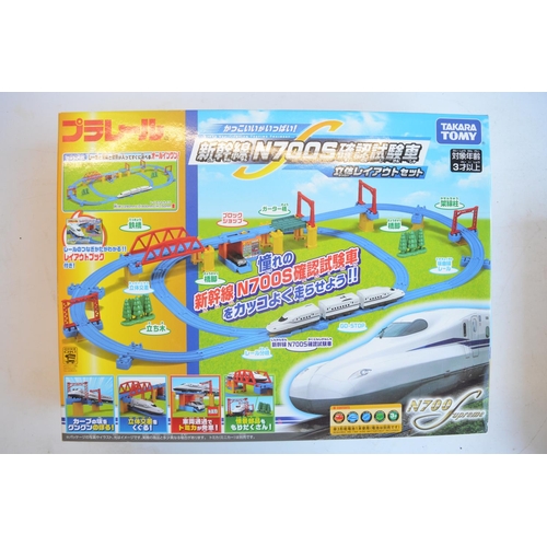 1302 - Collection of boxed Japanese Imported Takara Tomy/PlaRail battery operated plastic model train sets ... 