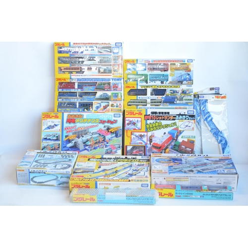 1303 - Collection of boxed Japanese Imported Takara Tomy/PlaRail battery operated plastic model train sets ... 