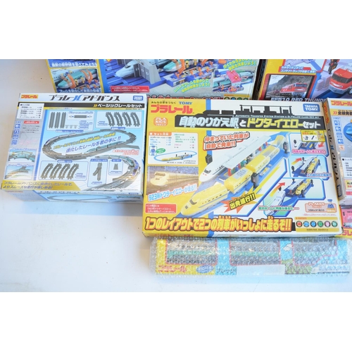 1303 - Collection of boxed Japanese Imported Takara Tomy/PlaRail battery operated plastic model train sets ... 