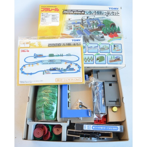 1304 - Collection of boxed Japanese imported Takara Tomy/PlaRail battery operated plastic model train sets ... 