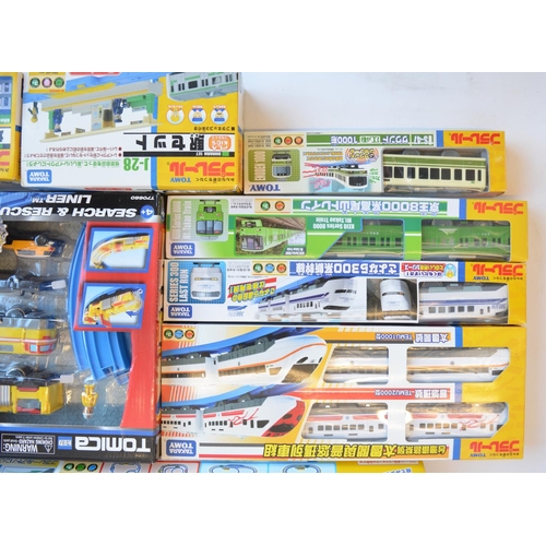 1305 - Collection of boxed Japanese Imported Takara Tomy/PlaRail battery operated plastic model train sets ... 