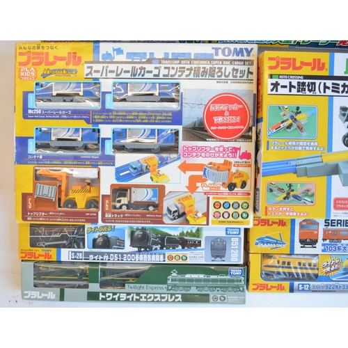 1306 - Collection of boxed Japanese Imported Takara Tomy/PlaRail battery operated plastic model train sets ... 