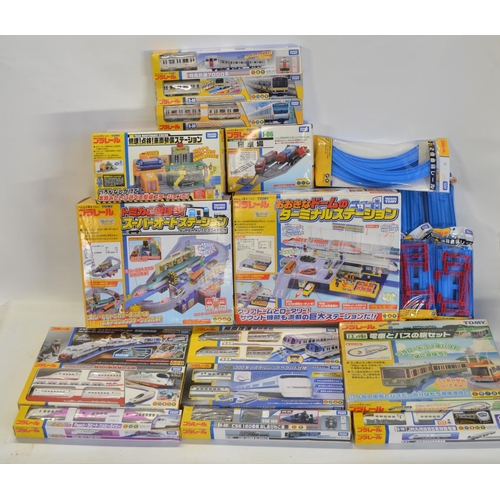 1307 - Collection of boxed Japanese Imported Takara Tomy/PlaRail battery operated plastic model train sets ... 