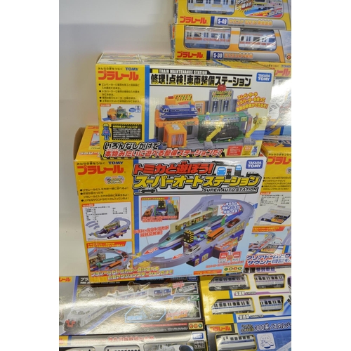 1307 - Collection of boxed Japanese Imported Takara Tomy/PlaRail battery operated plastic model train sets ... 