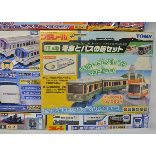 1307 - Collection of boxed Japanese Imported Takara Tomy/PlaRail battery operated plastic model train sets ... 