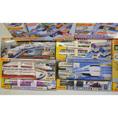 1307 - Collection of boxed Japanese Imported Takara Tomy/PlaRail battery operated plastic model train sets ... 