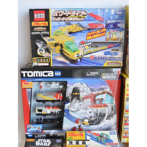 1308 - Collection of boxed Japanese Imported Takara Tomy/PlaRail battery operated plastic model train sets ... 