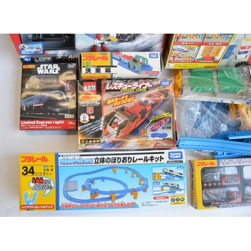 1308 - Collection of boxed Japanese Imported Takara Tomy/PlaRail battery operated plastic model train sets ... 