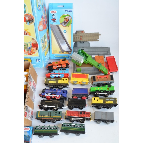 1312 - Collection of Thomas & Friends battery operated plastic model train sets from Tomy and Takara Tomy t... 