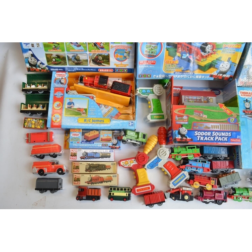 1311 - Collection of Thomas & Friends battery operated plastic model train sets from Tomy and Takara Tomy t... 