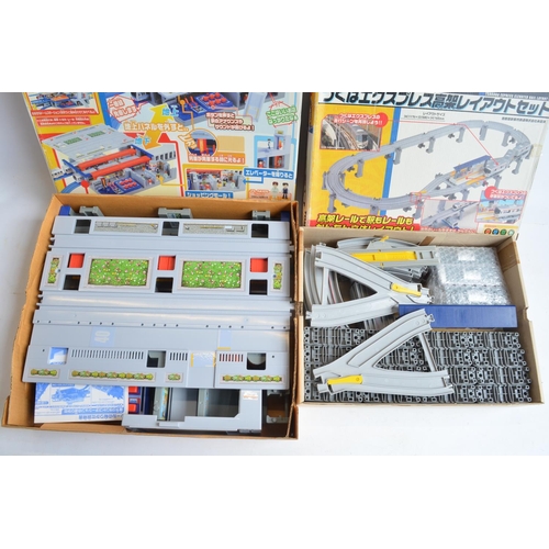 1316 - Collection of Tomy and Takara Tomy battery powered plastic model train sets to include trains packs,... 