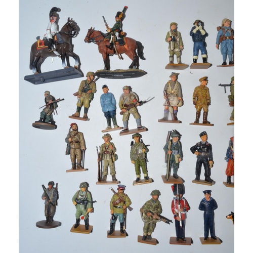 1165 - Collection of pre painted model soldier figures from Del Prado, Oryon, etc approx 1:32 - 1:35 scale ... 