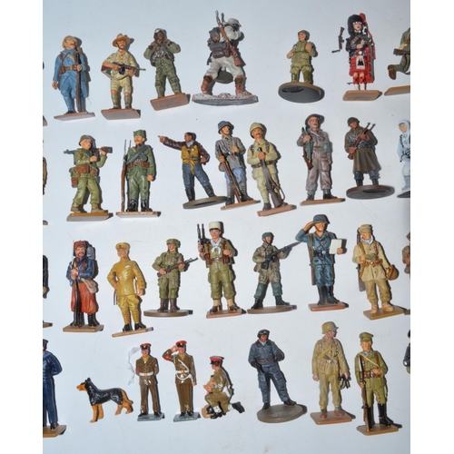 1165 - Collection of pre painted model soldier figures from Del Prado, Oryon, etc approx 1:32 - 1:35 scale ... 