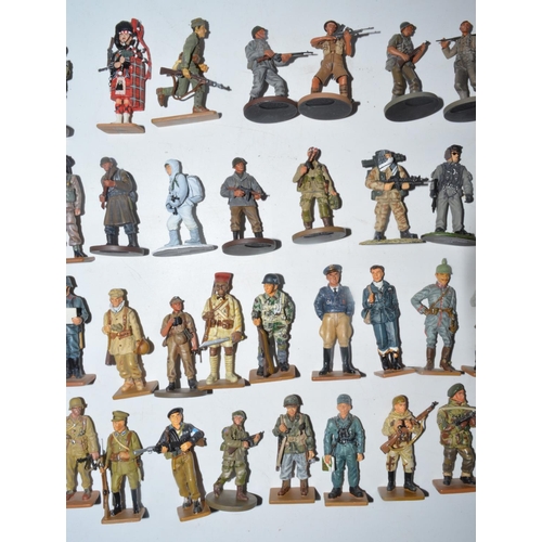 1165 - Collection of pre painted model soldier figures from Del Prado, Oryon, etc approx 1:32 - 1:35 scale ... 