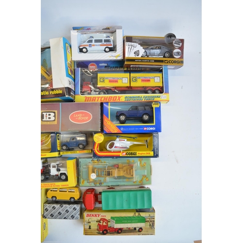 13 - Collection of mostly boxed model vehicles, mostly plant and commercial to include vintage Corgi, Mat... 