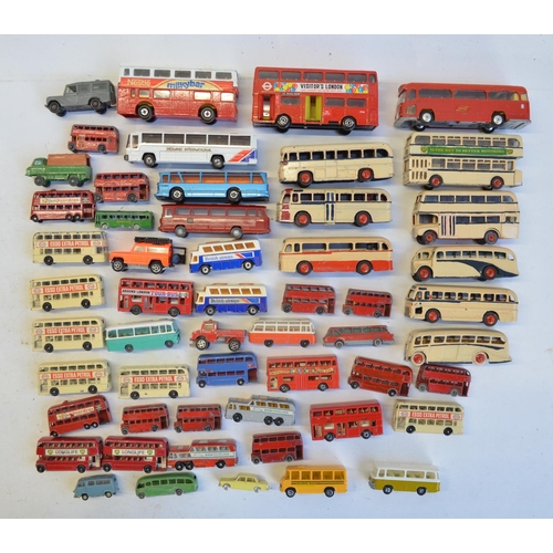 14 - Collection of diecast bus models to include Corgi, Siku, Lledo etc. Please note all boxed vintage Co... 